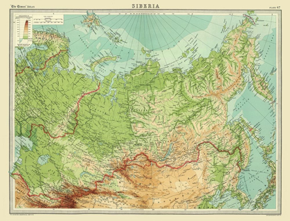 Picture of ASIA SIBERIA TIMES RUSSIA - BARTHOLOMEW 1922