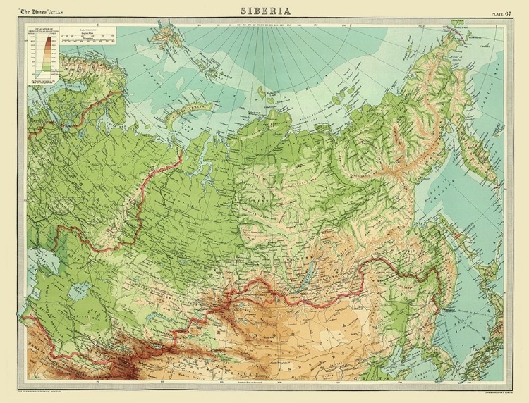 Picture of ASIA SIBERIA TIMES RUSSIA - BARTHOLOMEW 1922