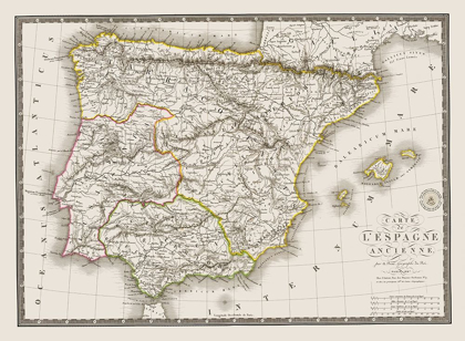 Picture of SPAIN PORTUGAL - BRUE 1827