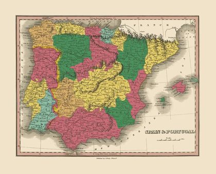 Picture of SPAIN PORTUGAL - FINLEY 1833