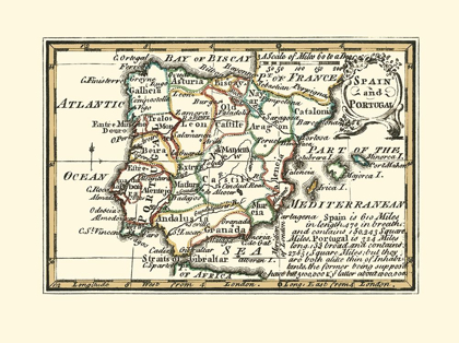 Picture of SPAIN PORTUGAL - GIBSON 1758