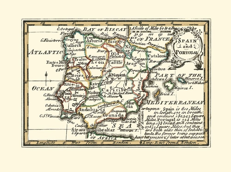 Picture of SPAIN PORTUGAL - GIBSON 1758