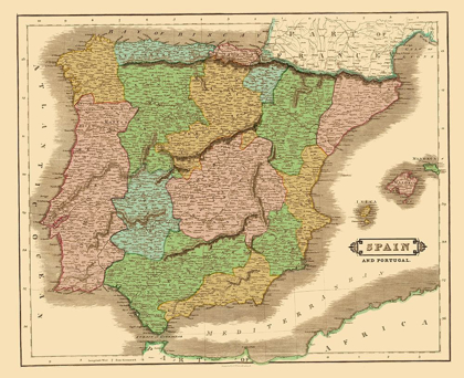 Picture of SPAIN PORTUGAL - HAMILTON 1831