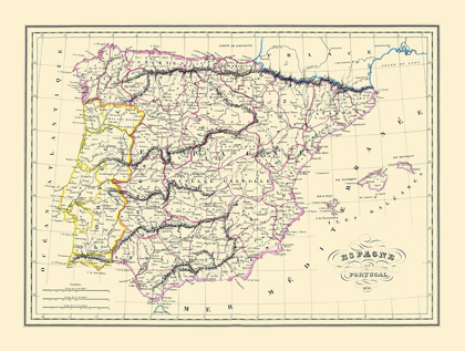 Picture of SPAIN PORTUGAL - ANDRE 1836