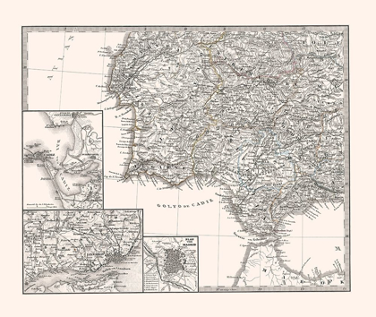 Picture of SOUTHWEST SPAIN PORTUGAL - PERTHES 1865