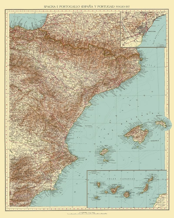 Picture of EASTERN SPAIN - TOURING CLUB ITALIANO 1929