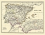 Picture of HISPANIA IBERIAN PENINSULA - PERTHES 1865
