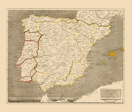 Picture of SPAIN PORTUGAL - THOMAS 1812