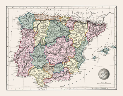 Picture of SPAIN PORTUGAL - ARROWSMITH 1825