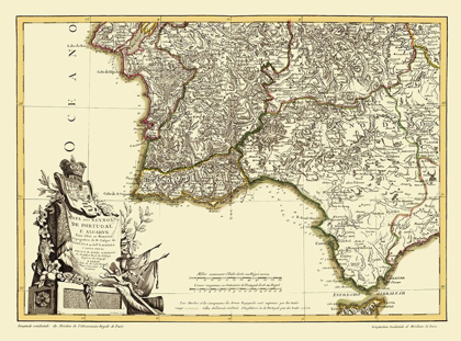 Picture of SPAIN PORTUGAL - LATTRE 1780