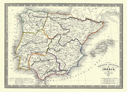 Picture of SPAIN PORTUGAL - MONIN 1837