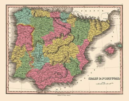 Picture of SPAIN PORTUGAL - FINLEY 1832