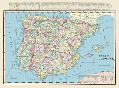 Picture of SPAIN PORTUGAL - CRAM 1901