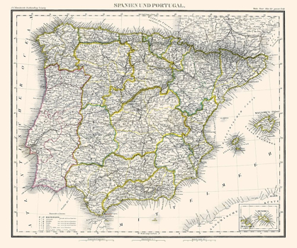 Picture of SPAIN PORTUGAL - STEIN 1854