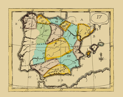 Picture of SPAIN PORTUGAL - BRUYSET 1784