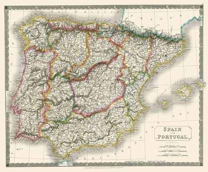 Picture of SPAIN PORTUGAL - HALL 1828