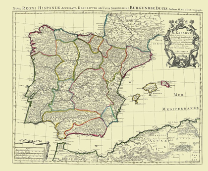 Picture of SPAIN PORTUGAL - COVENS 1742