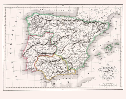 Picture of SPAIN PORTUGAL - DELAMARCHE 1847