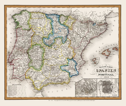 Picture of SPAIN PORTUGAL - MEYER 1843