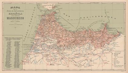 Picture of SPANISH MOROCCO AFRICA SPAIN - MARTIN 1905