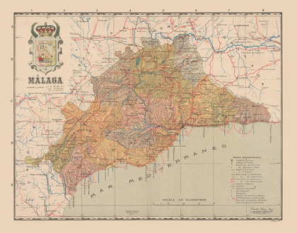 Picture of MALAGA SPAIN EUROPE - MARTIN 1911
