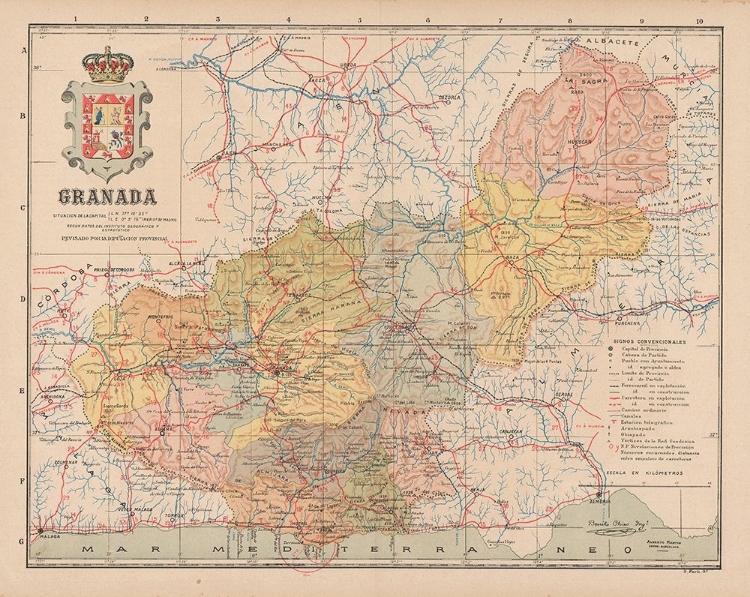 Picture of GRANADA SPAIN EUROPE - MARTIN 1911