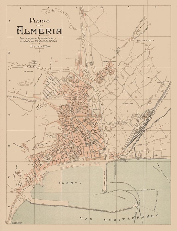 Picture of ALMERIA SPAIN EUROPE - MARTIN 1897