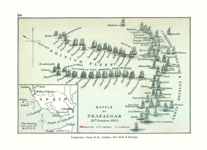 Picture of BATTLE CAPE TRAFALGAR IN 1805 SPAIN EUROPE