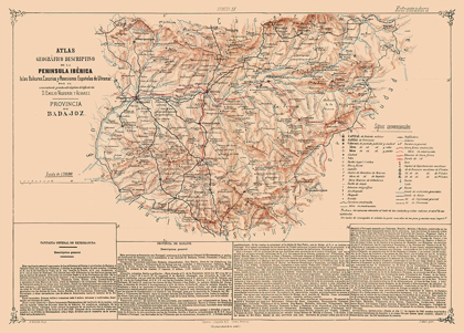 Picture of BADAJOZ PROVINCE SPAIN - VALVERDE 1880