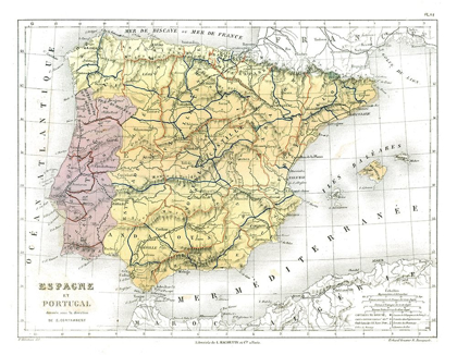 Picture of SPAIN PORTUGAL - CORTAMBERT 1880