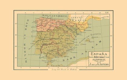 Picture of SPAIN 756 AD TO 866 AD - ARTERO 1879