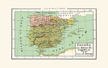 Picture of SPAIN 866 AD TO 967 AD - ARTERO 1879