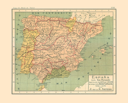 Picture of SPAIN 1230 AD TO 1479 AD - ARTERO 1879