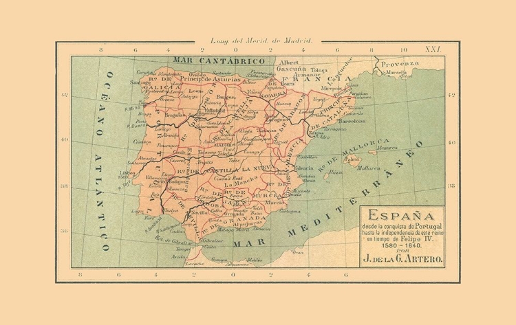 Picture of SPAIN 1580 AD TO 1640 AD - ARTERO 1879