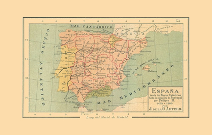 Picture of SPAIN 1479 AD TO 1580 AD - ARTERO 1879