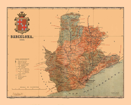 Picture of BARCELONA SPAIN 1900 - MARTINE 1904