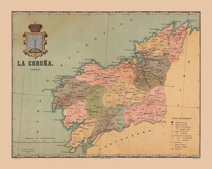 Picture of A CORUNA SPAIN 1900 - MARTINE 1904