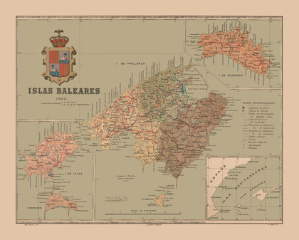 Picture of BALEARIC ISLANDS SPAIN 1902 - MARTINE 1904