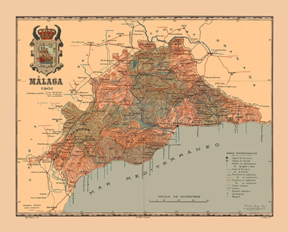 Picture of MALAGA SPAIN 1901 - MARTINE 1904