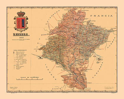 Picture of NAVARRE SPAIN 1901 - MARTINE 1904