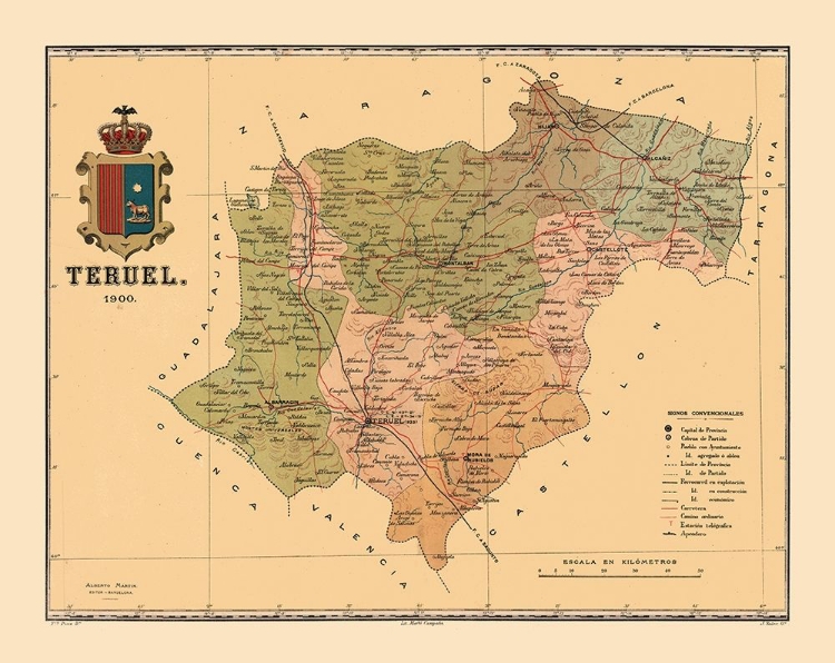 Picture of TERUEL SPAIN 1900 - MARTINE 1904