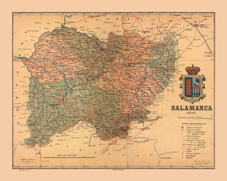 Picture of SALAMANCA SPAIN 1902 - MARTINE 1904