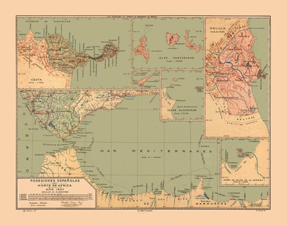 Picture of NORTH AFRICA POSSESSIONS SPAIN - MARTINE 1904