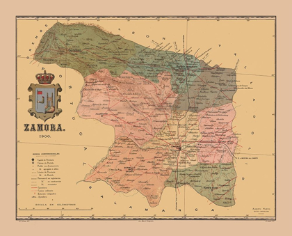 Picture of ZAMORA SPAIN 1900 - MARTINE 1904