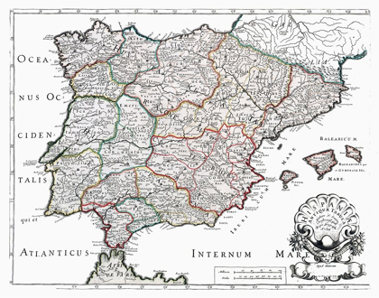 Picture of ANCIENT SPAIN - SANSON 1641