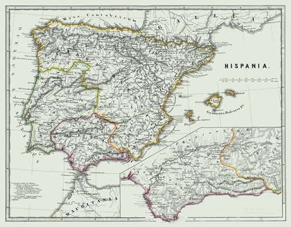 Picture of ANCIENT SPAIN - SPRUNER 1865