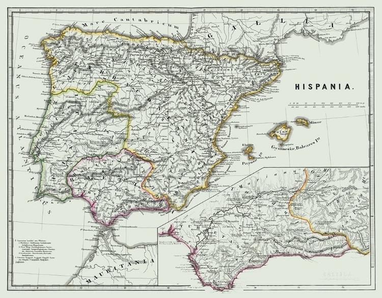 Picture of ANCIENT SPAIN - SPRUNER 1865