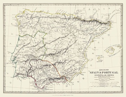Picture of ANCIENT SPAIN PORTUGAL - CHAPMAN 1830