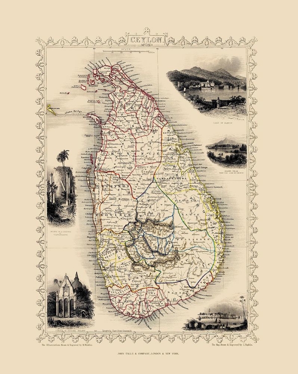 Picture of ASIA SRI LANKA - TALLIS 1851