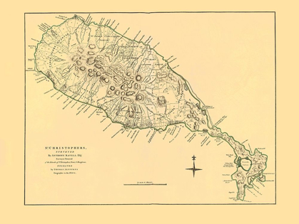 Picture of ST KITTS ST CHRISTOPHERS CARIBBEAN - JEFFERYS 1768